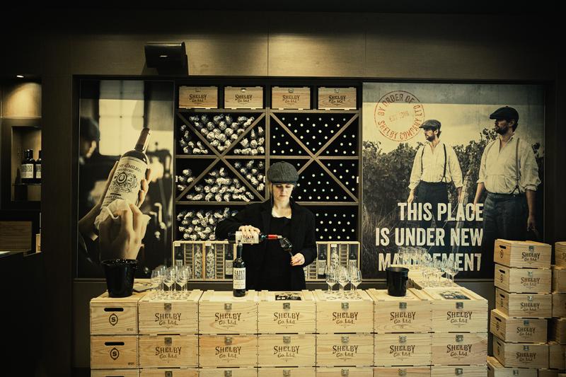 Peaky Blinders Shelby Company official wines popup store in Bordeaux